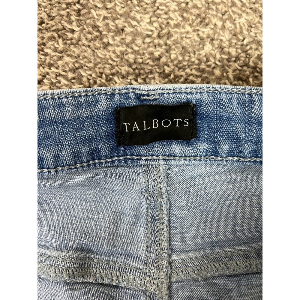 TALBOTS JEANS Slim Ankle Medium Wash Denim Womens Size 14 Stretch - Picture 7 of 11